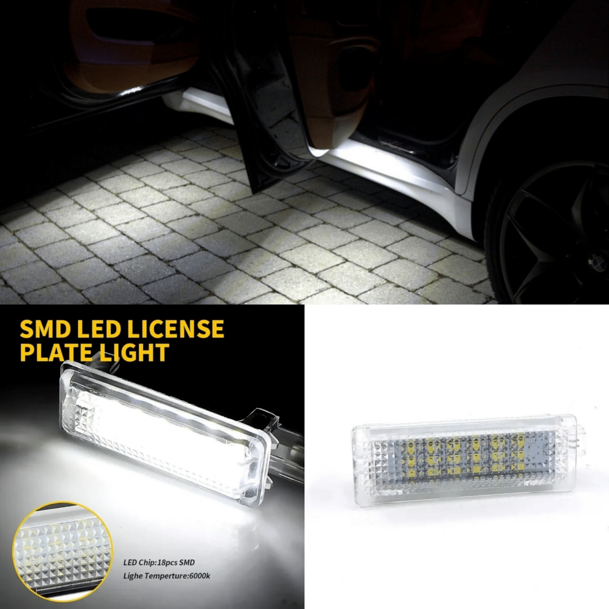 LED Innenraumbeleuchtung BMW 3er 5er X1 X3 X5 X6 Kaltweiß 6000K – OEM 63316972605 - AverAutoStil