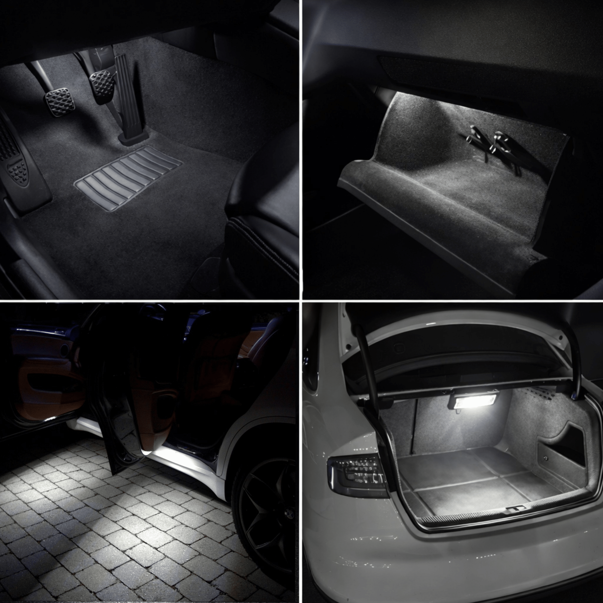 LED Innenraumbeleuchtung BMW 3er 5er X1 X3 X5 X6 Kaltweiß 6000K – OEM 63316972605 - AverAutoStil