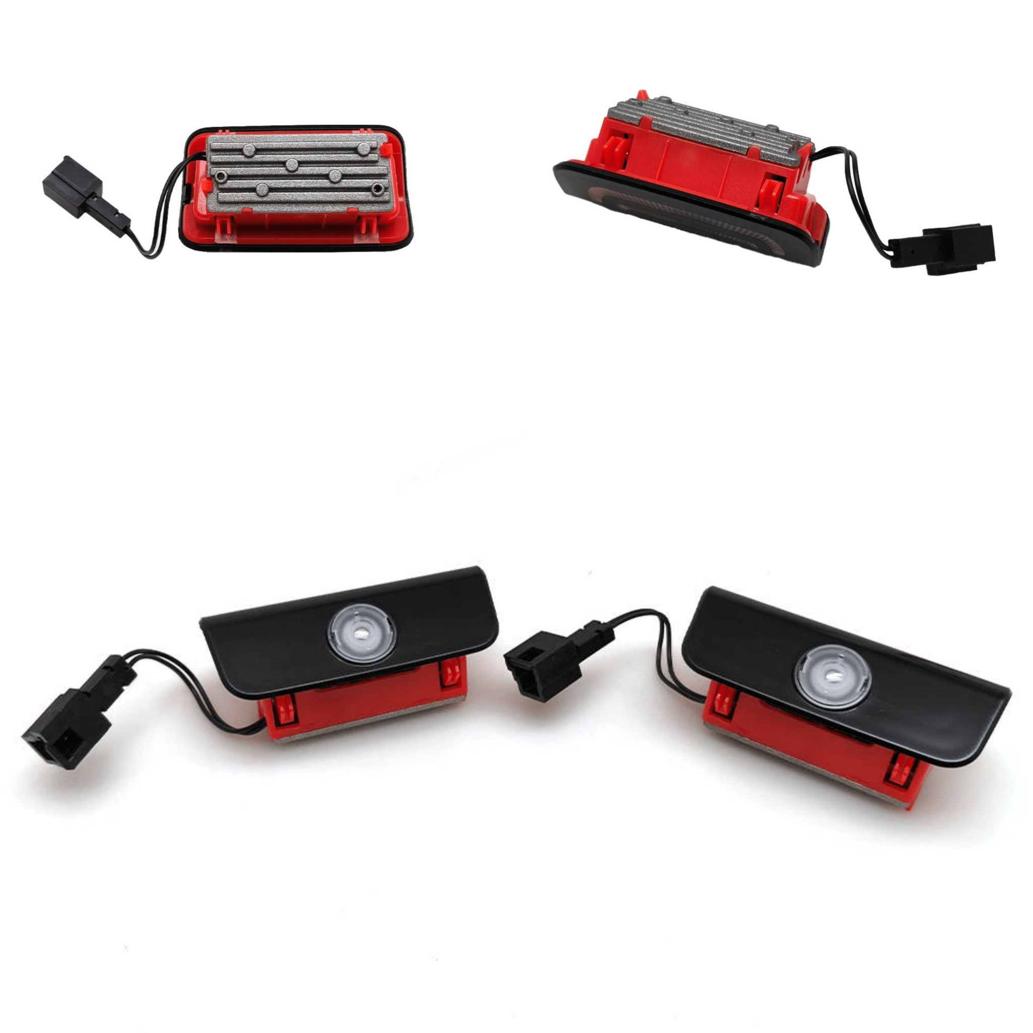 Mercedes Benz LED Türbeleuchtung Logo Projektor - 2 Stück mit Glaschip ( BZ18 ) - AverAutoStil