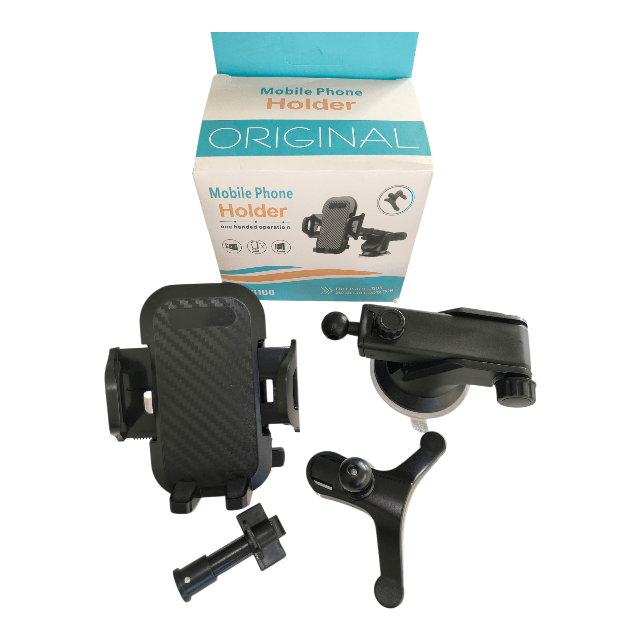 Universale 3 - in - 1 Handyhalterung für das Auto (Saugnapf & Lüftungsschlitz) - AverAutoStil